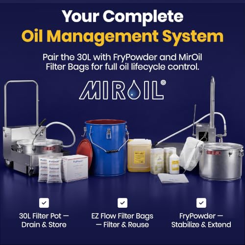 6 Gallon Blue Oil Grease Bucket & Filter Pot