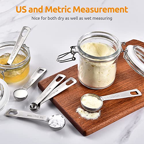 18 8 Stainless Steel Measuring Spoons Set of 9