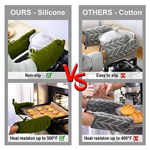 Oven Mitts and Pot Holders 6pcs Set