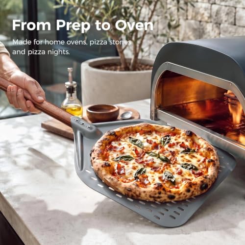 12" x 15" Perforated Aluminum Pizza Peel
