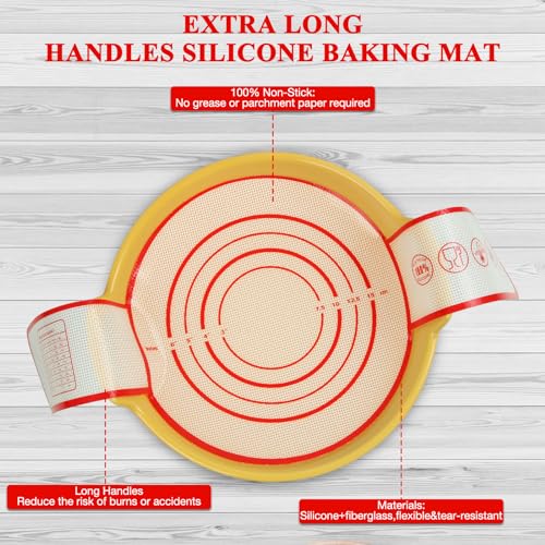 2 Pcs Sourdough Silicone Bread Sling for Dutch Oven Liners
