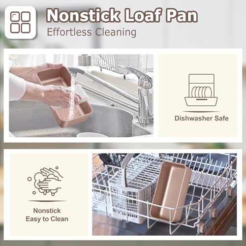 8 Pack Loaf Pans for Baking Bread 9x5In (15.99 Count)