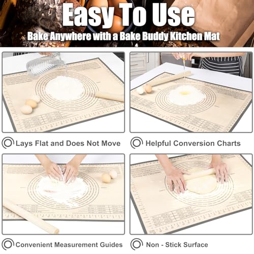 Silicone Pastry Mat 36X24 inch Baking mat Perfect for Dough