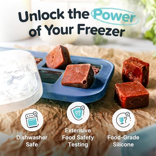 2 Tbsp Silicone Freezer Molds with Lids (2 Count)