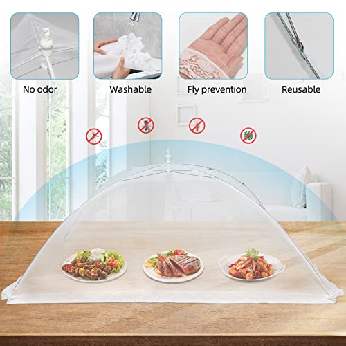 2 Pcs Extra Large Mesh Food Cover Tent（46"x20"
