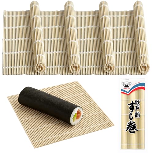4 Pack Large Sushi Roll Bamboo Mats (4 Count)