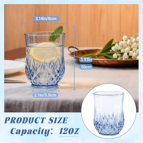 100 Pack Plastic Stemless Wine Glasses (100 Count)