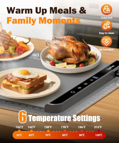 Electric Food Warming Mat 26"x15"