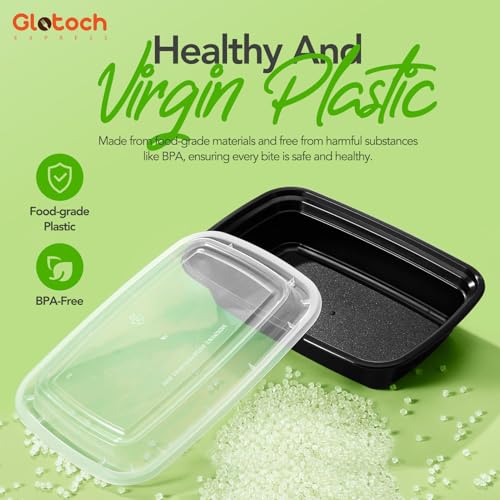 Glotoch Meal Prep Containers with Lids (50 Count)