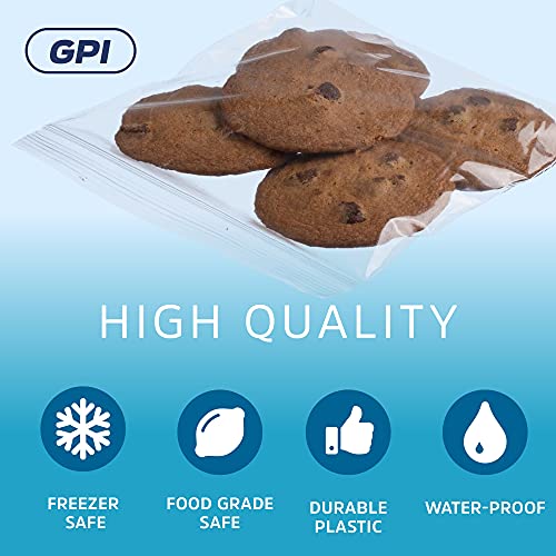 GPI 7" x 7" Zip Bags (1000 Count)