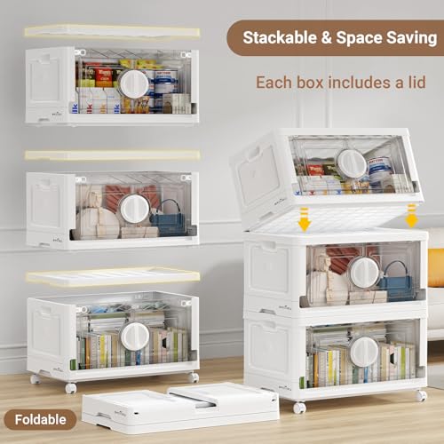 360Qt Lockable Stackable Storage Bins with Lids (3 Count)