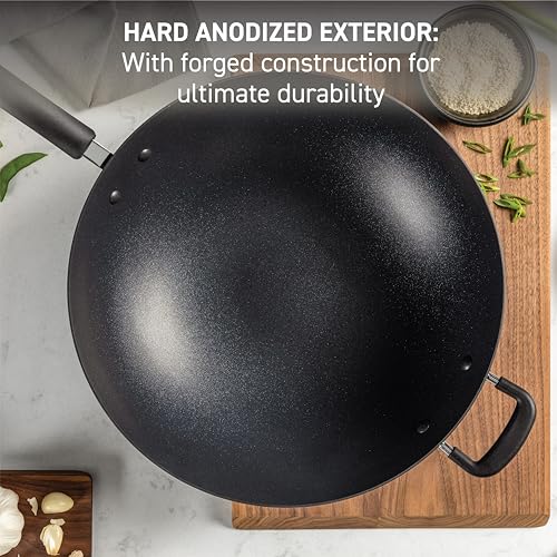 Ultimate Hard Anodized Nonstick Wok 14 Inch