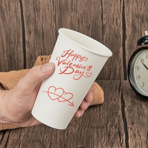 100 Pack 16 oz Disposable Paper Coffee Cups (100 Count)