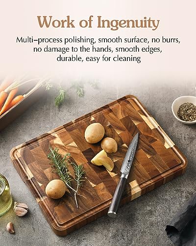 Acacia Wood End Grain Cutting Board
