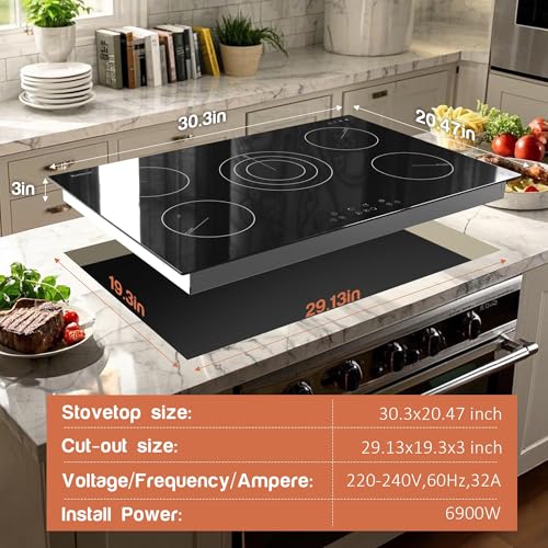 30 Inch Electric Cooktop