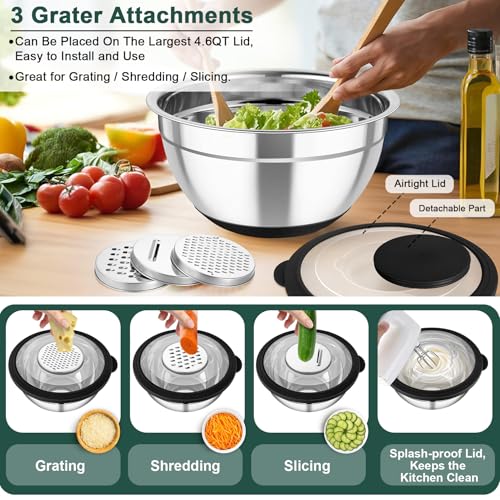 Mixing Bowls with Colander (4 Count)