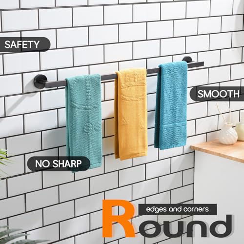 32 Inch Bathroom Towel Bar Bath Towel Rack Kitchen Towel Holder Long Towel Rails Wall Mounted SUS304 Stainless Steel Oil Rubbed Bronze AN4001ORB