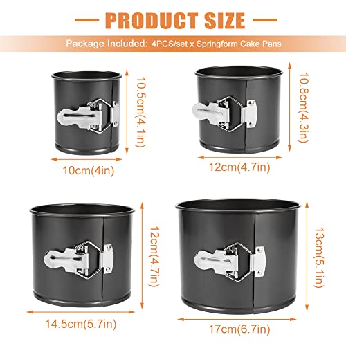 Springform Pan Set of 4