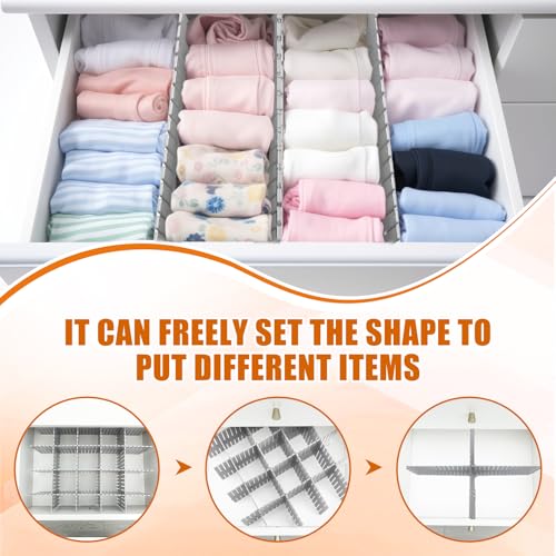 15 Pcs 5.12 Tall Drawer Divider Adjustable Drawer Organizer (15 Count)