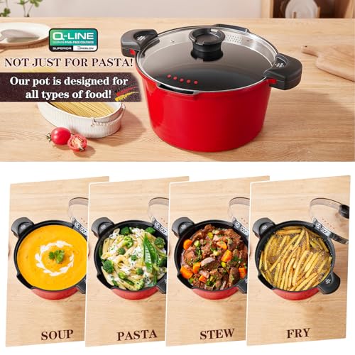 5.0qt Pasta Pot with Strainer Lid