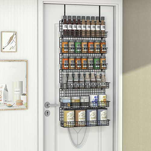 6 Tier Spice Rack Organizer with Door Hook