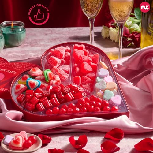 Heart Shaped Mixed Candy Gift Basket