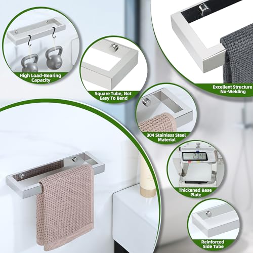 16 Inch Hand Towel Holder Towel Bar for Bathroom Wall Mounted