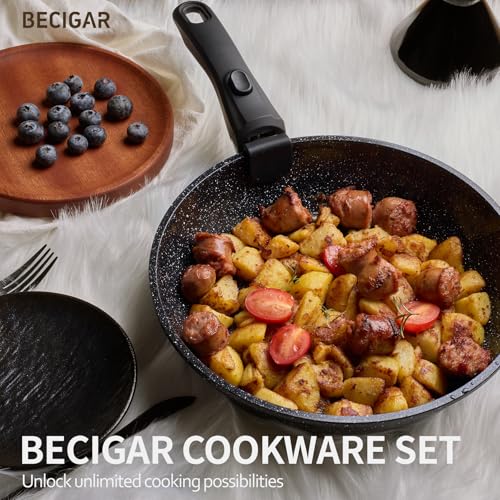 24pcs Ceramic Pots and Pans Set