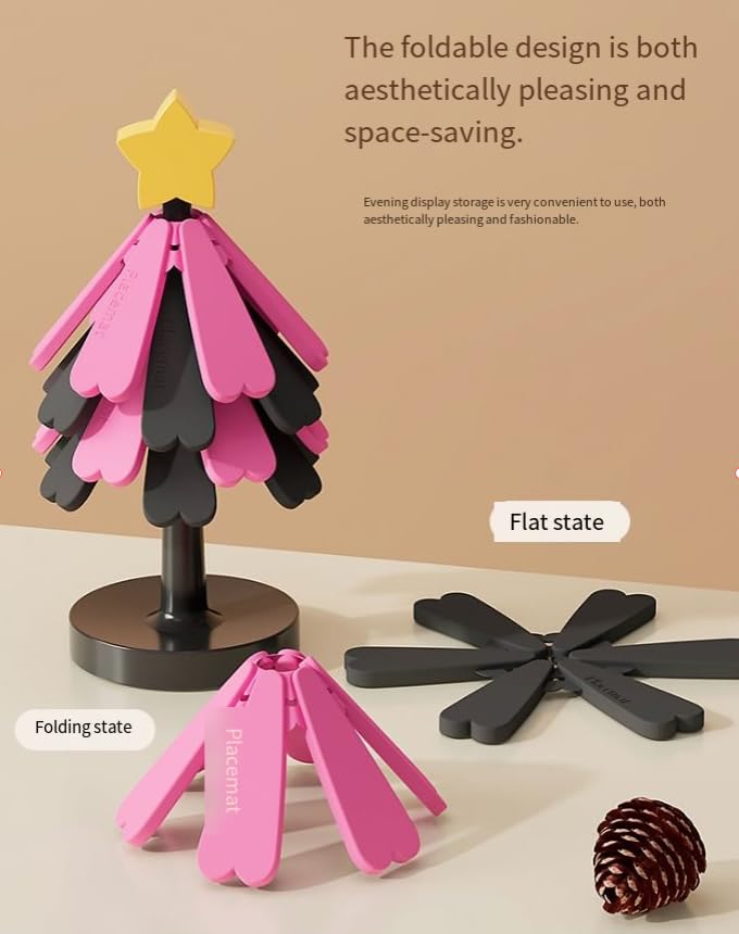 Christmas Tree Silicone Hot Pad (4 Count)