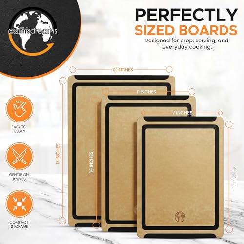 Composite Wood Cutting Board Set of 3 (3 Count)