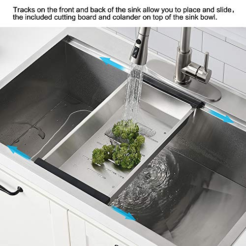 30 Inch Drop In Kitchen Sink Workstation