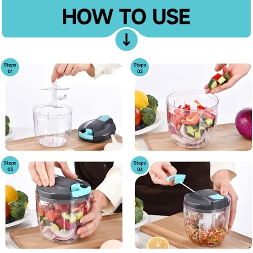 Manual Food Processor Vegetable Chopper