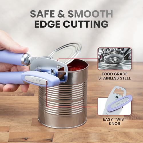 Heavy Duty Stainless Steel Can Opener Manual with Bottle Opener
