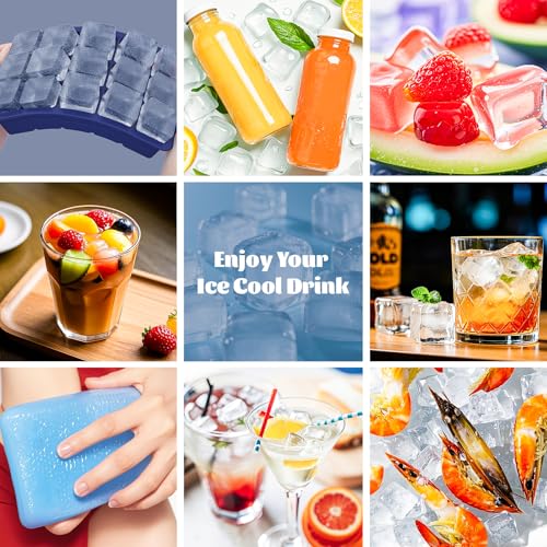 Silicone Ice Cube Tray 3 Pack (3 Count)
