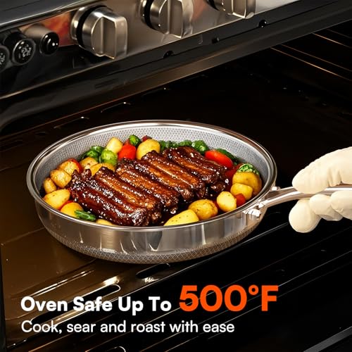 Non Stick Frying Pans Set with 3 Lid