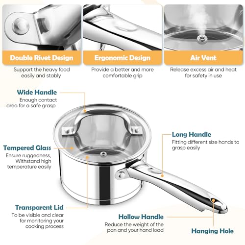 1 Qt Saucepan with Lid