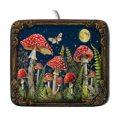 Mushroom Microfiber Dish Drying Pad Absorbent Dish Drainer Kitchen Counter Small 16 X 18 In