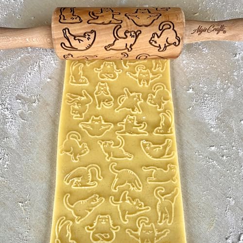 CATS 3 Mini Embossed Rolling Pin Set