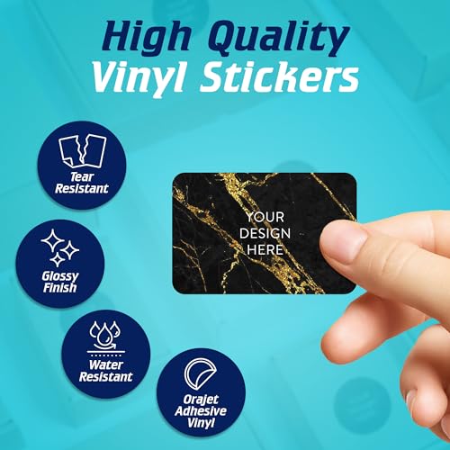 Custom Vinyl Stickers Your Image (100 Count)