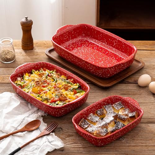 3 Pack Ceramic Lasagna Pan (3 Count)