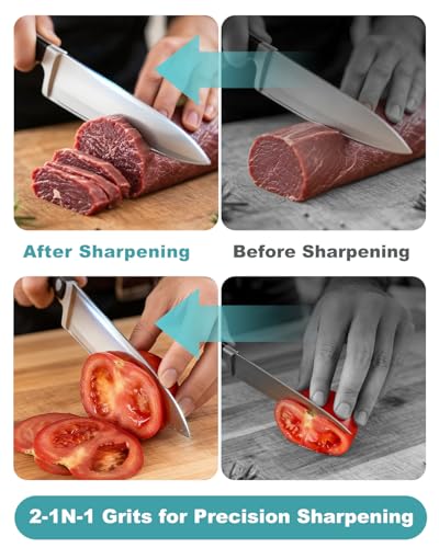 1000 6000 Grit knife Sharpening Stone Dual Sided Whetstone with Non