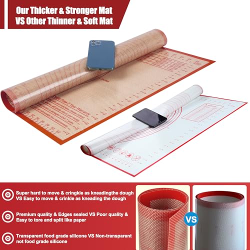 Silicone Pastry Mat 36X24 inch Baking mat Perfect for Dough