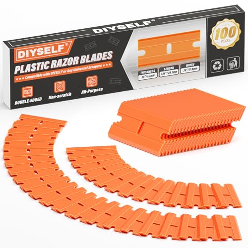100 Pack Plastic Razor Blades