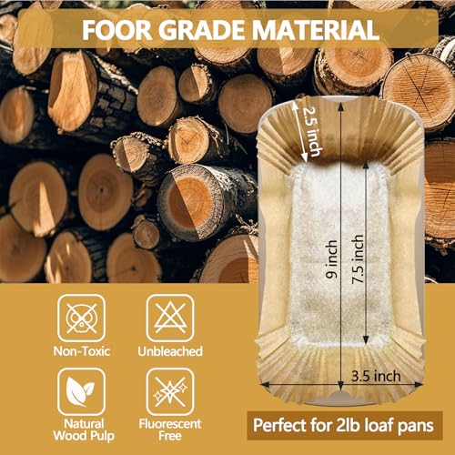 2lb Loaf Pan Liners