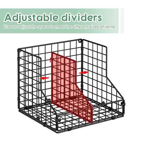 6 Pack Stackable Can Organizer for Pantry with Adjustable Dividers (6 Count)