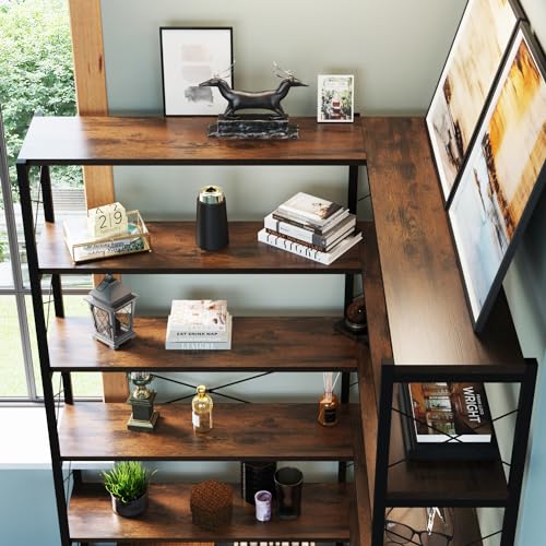 6 Shelf Corner Bookshelf