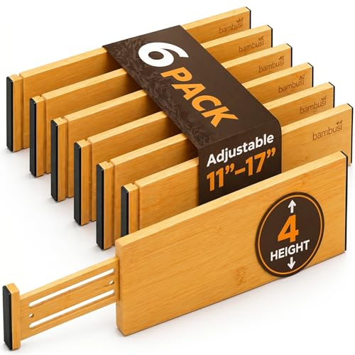 6 Pack Deep Drawer Dividers 4 (6 Count)