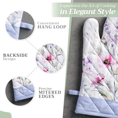 100% Cotton Oven Mitt & Pot Holder Set (2 Count)
