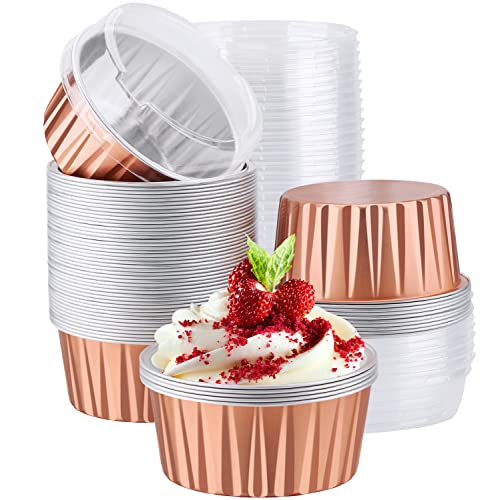 Disposable Foil Ramekins with Lids (120 Count)