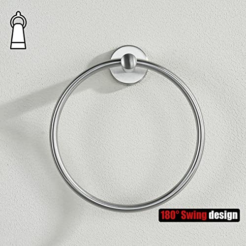 Towel Ring 304 Stainless Steel Hand Towel Holder for Bathroom